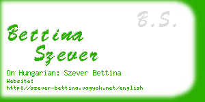 bettina szever business card